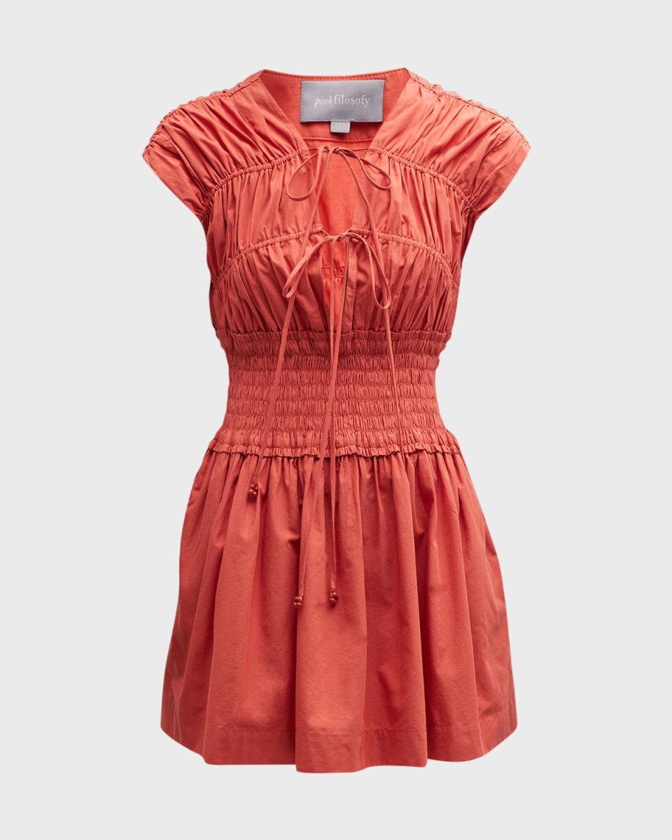 Vidal Shirred Mini Dress